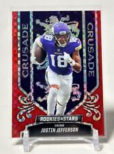 Justin Jefferson 2023 Rookies & Stars Crusade Red Plaid Prizm CR-17 Vikings for sale  Shipping to South Africa