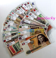 Lotes al por mayor de 55 piezas de diferentes billetes mundiales papel moneda colecciones extranjeras segunda mano  Embacar hacia Mexico