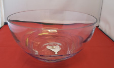 Milano Romanian Glass Bowl 18cms diameter Abstract design Handmade, used for sale  Shipping to South Africa