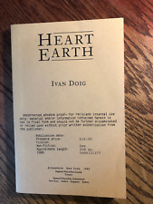 Heart Earth de Ivan Doig Libro de bolsillo Prueba sin corregir / Avance 1993 segunda mano  Embacar hacia Argentina