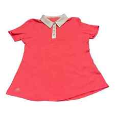 Adidas Golf Shirt Coral Short Sleeve Polo Women’s Size Small for sale  Shipping to South Africa