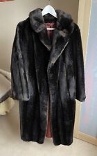 chocolate brown faux fur coat for sale  BRISTOL