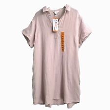 Camisa social gaze três pontos rosa claro enrugada bolsos de algodão tamanho XXL NOVA comprar usado  Enviando para Brazil