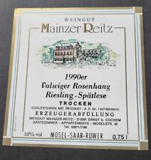 Weinetikett riesling spätlese gebraucht kaufen  Eckelsheim, Gau-Bickelheim, Wonsheim