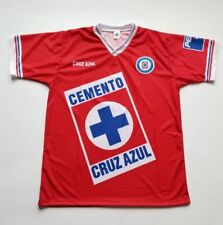 Camiseta de futebol masculina Cruz Azul cor vermelha la maquina cementera retrô, usado comprar usado  Enviando para Brazil