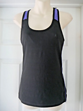 Black Sports Top Aerobic Vest Tank Top Gym Yoga Size 12 Built in bra Atmosphere for sale  Shipping to South Africa