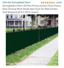 x50 privacy screen fence 6 for sale  Gaffney