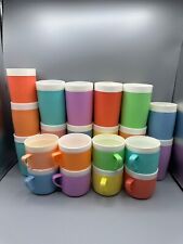 Copos isolados vintage Bolero Therm-O-Ware cores de plástico VOCÊ ESCOLHE! comprar usado  Enviando para Brazil