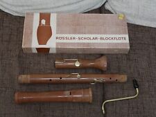 Gravador de baixo Rössler Roessler Scholar Blöckflote em caixa de papel comprar usado  Enviando para Brazil