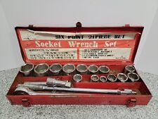 Used, Six Point 21 Piece Socket Wrench Set, 3/4" Drive a-x for sale  Shipping to South Africa