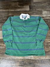 Camisa de Rugby Masculina Vintage Lands' End Grande Alta Azul Listra Verde Ao Ar Livre comprar usado  Enviando para Brazil