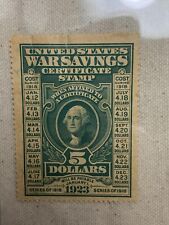 1923 war savings for sale  Cedar Rapids