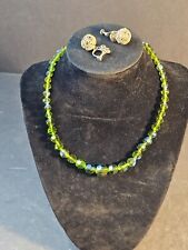 Green crystal neckless for sale  Milford