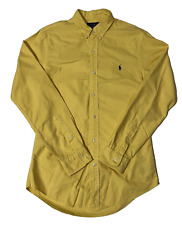 Camisa Oxford clássica de algodão com botões Ralph Lauren manga comprida - Canary SP comprar usado  Enviando para Brazil