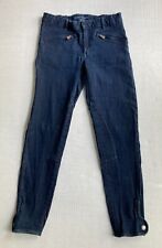 Pantalón deportivo de mezclilla Ralph Lauren para mujer 28 polo parche en la rodilla Jodhpur azul jean, usado segunda mano  Embacar hacia Argentina