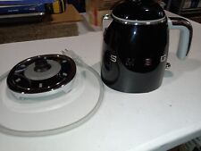 Smeg Retro Style Electric KLF05 Black Mini Kettle, used for sale  Shipping to South Africa