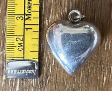 Silver heart pendant for sale  YORK