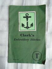 Clark embroidery stitches for sale  Ireland