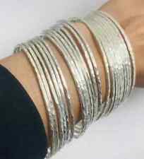 925 Sterling Silver 7 Set Of Bangles Silver Bangles Handmade Boho Bangle G18, used for sale  Shipping to South Africa