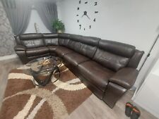 Recliner leather sofa for sale  SLOUGH