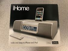 iHome iP9 Speaker Dock With Clock Radio for iPod and iPhone (Silver) (TESTED) for sale  Shipping to South Africa