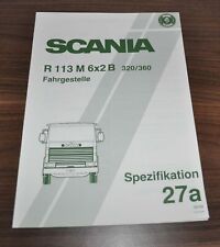 1989 Scania R113 M 320 360 Especificação 27a Caminhão Folheto Prospekt DE comprar usado  Enviando para Brazil