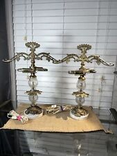 brass lamp base crystal w for sale  Pinson