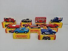 VTG Matchbox Lot Of 9 1982 Lesney 1983 Model A Truck Porsche Corvette Bus In Box, used for sale  Shipping to South Africa