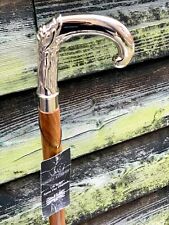 Bastón para caminar de madera pulida de plata maciza hecho a mano, usado segunda mano  Embacar hacia Argentina