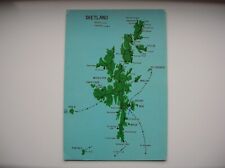 Shetland map lerwick for sale  FALKIRK