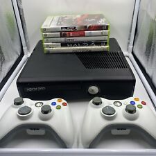 Microsoft Xbox 360S 1439 Black 4GB Console With Games And Cord for sale  Shipping to South Africa