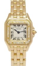 Reloj de cuarzo Cartier Panthere pequeño oro amarillo 18k bisel diamantes dama 22 mm segunda mano  Embacar hacia Argentina