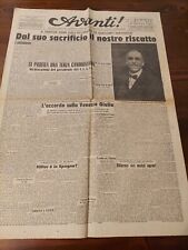 AVANTI ! N° 46 DEL 10 GIUGNO 1945 - IN RICORDO DI GIACOMO MATTEOTTI, usado segunda mano  Embacar hacia Argentina