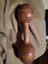 Vintage Spaulding Wooden Dumbbell Wood - 1 Lb Weight, used for sale  Shipping to South Africa