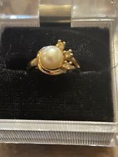 14 Karat Gold GE Pearl Ring Size 5. 5 for sale  Shipping to South Africa
