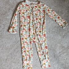 Pijama Harp Angel Boutique bambu com babado zíper peça única macacão rosa empoeirado comprar usado  Enviando para Brazil