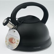 Tahari Stainless Steel Tea Kettle 3.2 Qt with Whistle Spout, Ergonomic Handle for sale  Shipping to South Africa