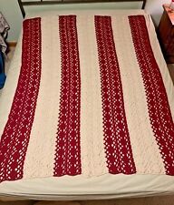 Handmade afghan cranberry for sale  Kennesaw