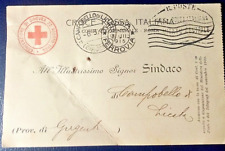 1915 cartolina croce usato  Campobello Di Licata