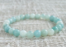 Bracelet perles amazonite d'occasion  Bordeaux-