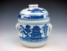 blue white porcelain jar for sale  Flushing