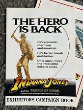 Indiana Jones & The Temple Of Doom - Exhibitors Campaign Book segunda mano  Embacar hacia Mexico
