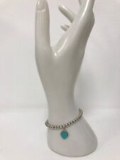 Tiffany & Co. Return To Ball Chain Bracelet Tiffany Blue Heart Charm 925 Silver, used for sale  RUGBY