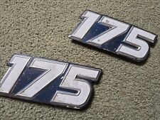 Vintage 60s Evinrude 175 Outboard Motor Boat Emblems NAME Badges Aluminum Tags, used for sale  Shipping to South Africa
