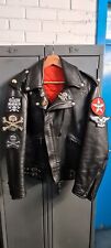 Leather motorcycle jacket for sale  ALLOA