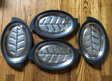 4 Vintage Nordic Ware Sizzler Platters & Bakelite Holders Steak & Fajita Plates for sale  Shipping to South Africa