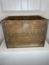 Antique Canada Dry Wood Crate "The Champagne of Ginger Ale" Soda Soft Drinks Box for sale  Shipping to South Africa