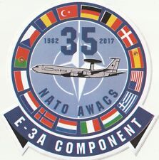 NATO AWACS 1982-2017 35 Years E-3 A Component Sticker for sale  Shipping to South Africa