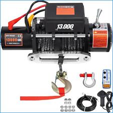  13000LBS Electric Winch 12V Synthetic Rope Off-road ATV UTV Truck Towing Traile for sale  Jamaica