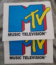 Adesivos vintage logotipo MTV música televisão decalque anos 80 e 90 entusiastas QTD 4 comprar usado  Enviando para Brazil